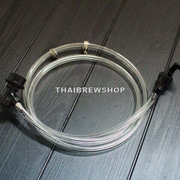 5Ft Clear Ball Lock Beer Line, 3/16 Inch I.D Keg Quick 