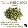 Talus (HBC 692) hops