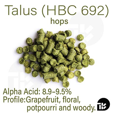 Talus (HBC 692) hops