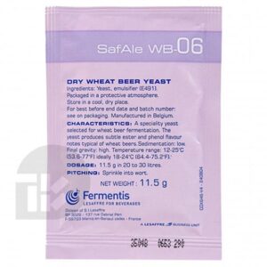 ยีสต์ Fermentis Safbrew WB-06 Ale Yeast สำหรับ Wheat Beer - 11g.