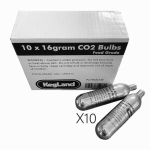 KegLand 16g CO2 Cartridge Beverage Grade 10pcs per pack