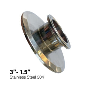 3-inch to 1.5-inch End Cap Reducer Tri-Clamp