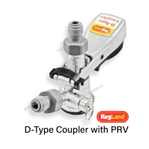 KL10726 D-Type Keg Coupler with PRV - duotight connector
