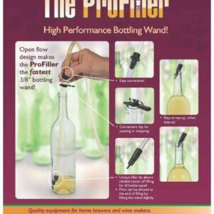 Fermtech ProFiller Spring-less Bottle Filler (Made in Canada)
