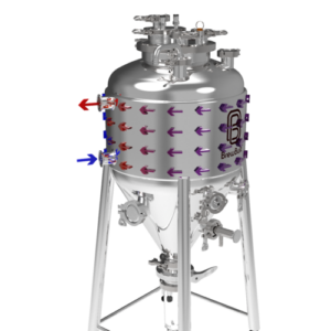 144L BrewBuilt X3 - Jacketed Stainless Steel Conical Unitank Fermenter Kit (38gal)