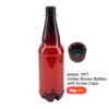 24x 500mL PET Amber Brown Bottles with Screw Caps