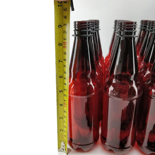 24x 500mL PET Amber Brown Bottles with Screw Caps