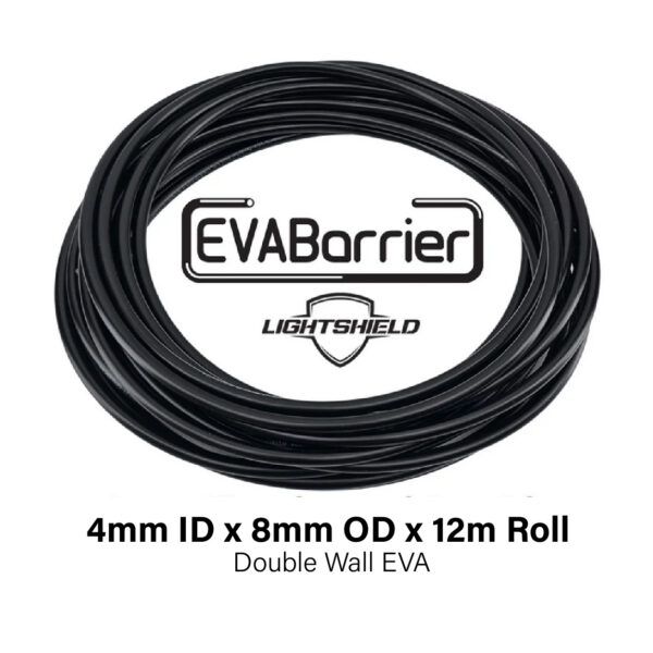 KL42765 Black Lightshield EVABarrier 4mm ID x 8mm OD x 12m Roll