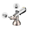 Talos T-type keg coupler with PRV and DM fittings