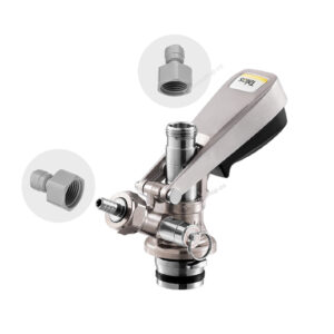 talos u-type keg coupler with prv and dm fitting