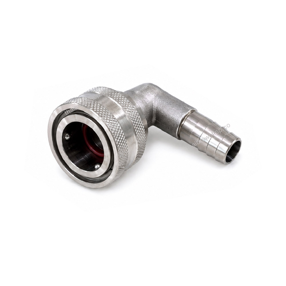 BH02030 Female Quick Disconnect 1/2" Hose Barb Elbow