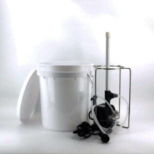Bucket blaster keg fermenter washer