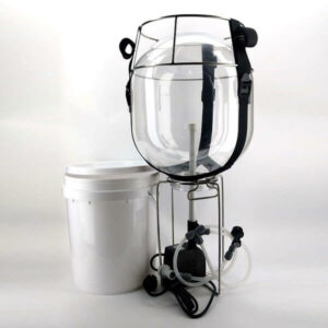 Bucket blaster keg fermenter washer