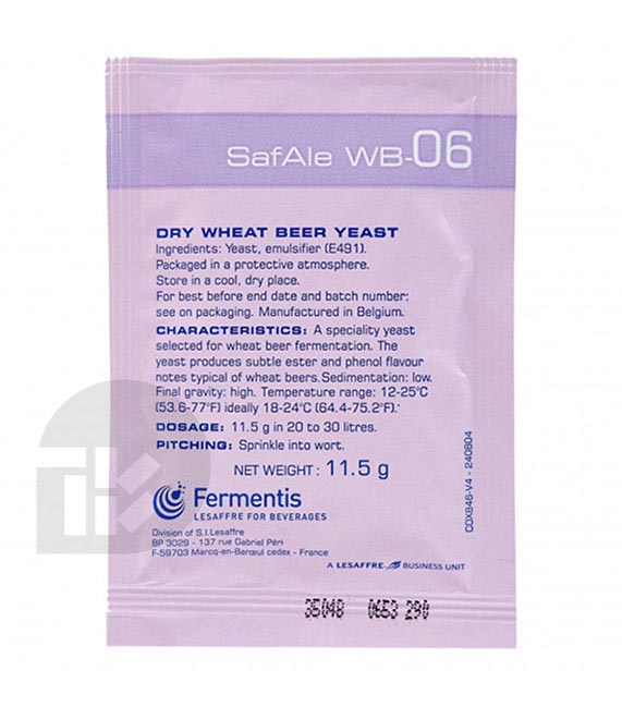ยีสต์ Fermentis Safbrew WB-06 Ale Yeast สำหรับ Wheat Beer - 11g. 3 ยีสต์ Fermentis Safbrew WB-06 Ale Yeast สำหรับ Wheat Beer - 11g.