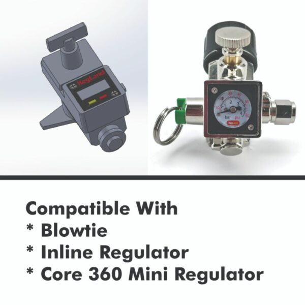 kl18388 mini digital gauge blowtie inline regulator 14