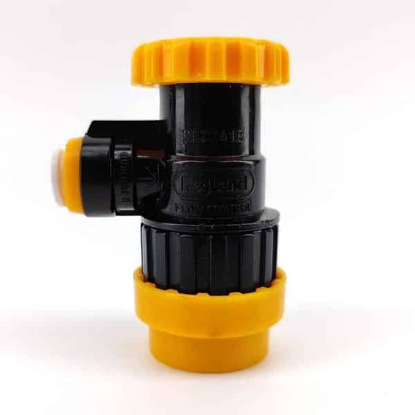 duotight Flow Control Ball Lock Disconnect (Liquid Black + Yellow) 5 KL21418 duotight flow control quick disconnect