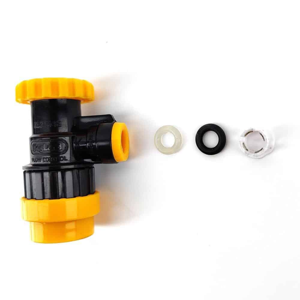 duotight Flow Control Ball Lock Disconnect (Liquid Black + Yellow) 8 KL21418 duotight flow control quick disconnect