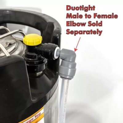 duotight Flow Control Ball Lock Disconnect (Liquid Black + Yellow) 28 KL18456 duotight – 8mm (5/16″) x 5/16″ Male Elbow