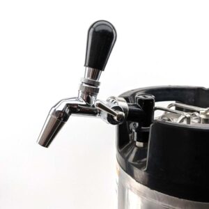Ball Lock Disconnect (Black/Liquid) with Integrated Tap Shank and Collar 15 KL22859 Ball Lock Disconnect Tap Shank