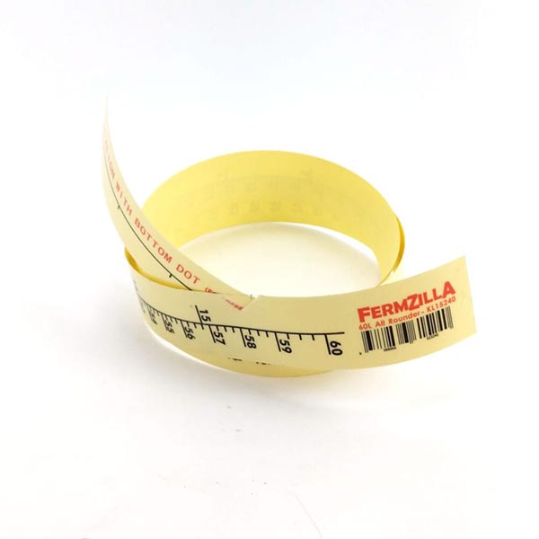 FermZilla Graduation Sticker All Rounder 60L 3 kl15240 Fermzilla graduation sticker all rounder 60l