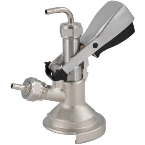 A-Type Keg Coupler (Stainless Steel) with SS Barbed Connectors 3 KL00345 A-type coupler