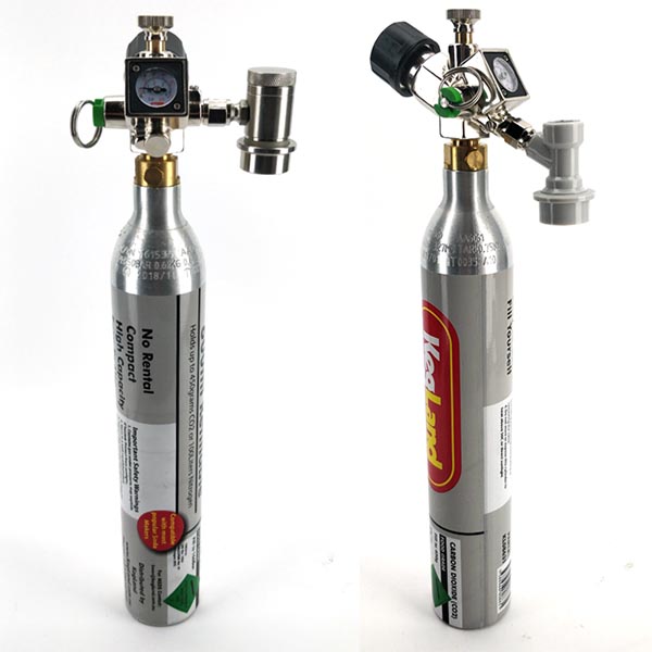 KegLand Mini 360 Core Actuator Regulator - Sodastream & 16g & 74g - TR21-4 Thread 4 kl20404 Mini co2 regulator 360 actuator