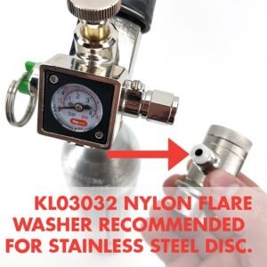 KegLand Mini 360 Core Actuator Regulator - Sodastream & 16g & 74g - TR21-4 Thread 14 kl20404 Mini co2 regulator 360 actuator