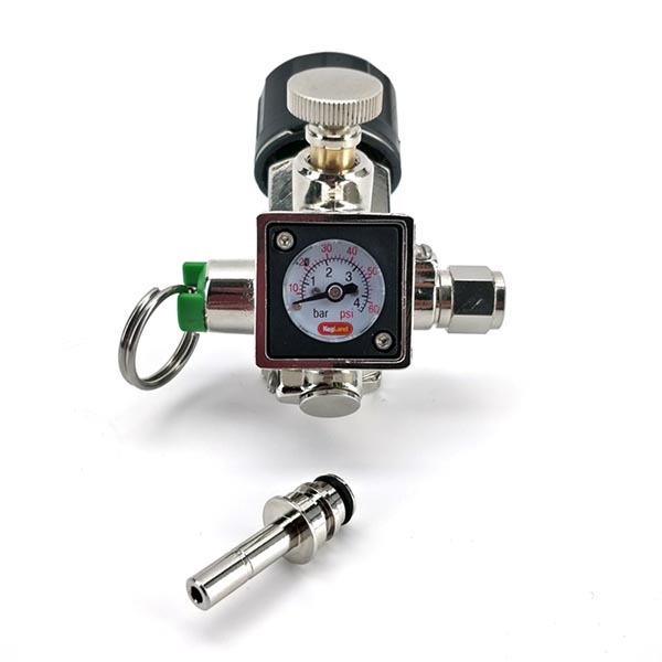 KegLand Mini 360 Core Actuator Regulator - Sodastream & 16g & 74g - TR21-4 Thread 3 kl20404 Mini CO2 Regulator 360 Actuator