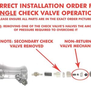 ball lock disconnect gas with check valve