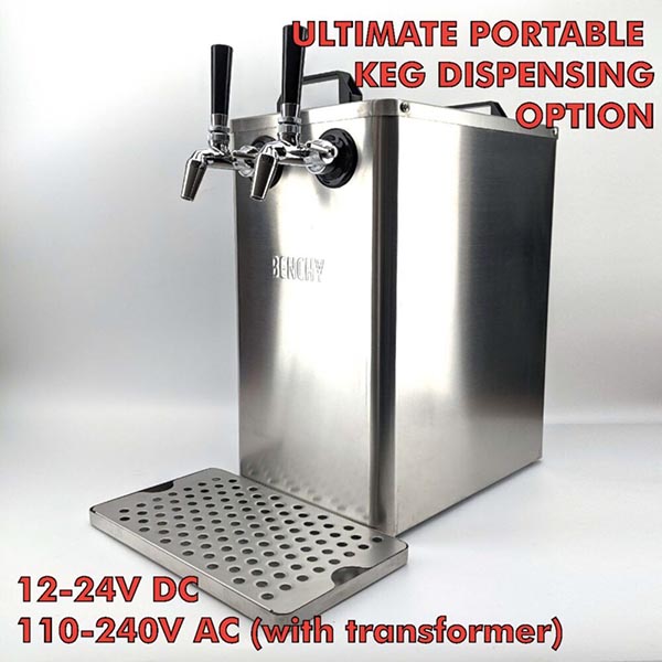Benchy Carbon - 12-24V DC Portable Inline Keg Dispensing Unit 7 kl18210 benchy carbon portable keg dispensing