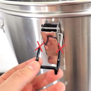 BrewZilla Adjustable Lid Clamps Stainless Steel - Short (4pcs/set) 9 KL30649 Brewzilla adjustable lid clamp