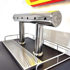 6 Tap TT Bar Brushed Stainless Font Only 11 KL23931-6-tap-tt-bar-font-only-for-kegerator