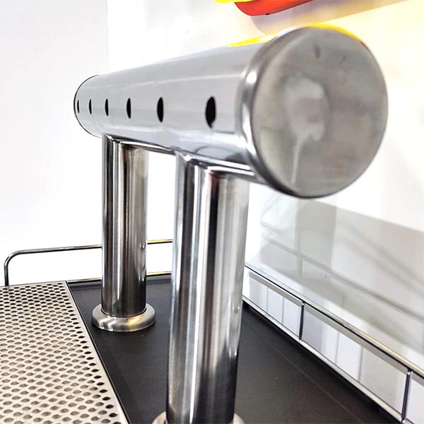6 Tap TT Bar Brushed Stainless Font Only 6 KL23931-6-tap-tt-bar-font-only-for-kegerator