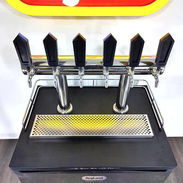 6 Tap TT Bar Brushed Stainless Font Only 8 KL23931-6-tap-tt-bar-font-only-for-kegerator