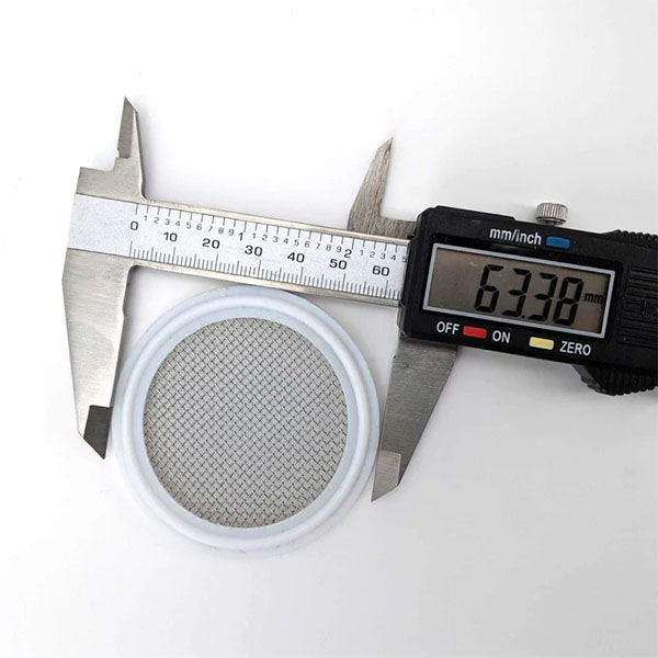 2-inch Tri-Clover Stainless Mesh Screen PTFE (Teflon & 16 mesh) 5 kl30496 2-inch tri-clover stainless steel mesh screen PTFE
