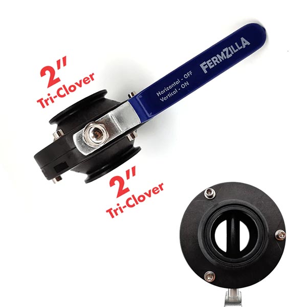 2-inch Tri-clover FermZilla butterfly valve 3 KL27564 2-inch tri-clover fermzilla butterfly valve