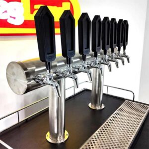 8 Tap TT Bar Brushed Stainless Font Only 12 KL23948 8 tap TT bar Stainless Steel font