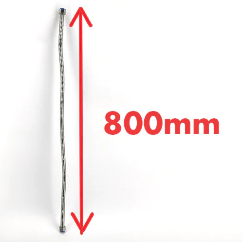 Stainless Flexi Arm 80cm with 1/2inch Hex Nut 6 KL15097 Stainless Steel Flexi arm 80cm with hex nut