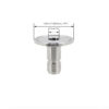1.5-inch Tri-clamp 1/2-inch Male Quick Disconnect 1 1.5-inch tri-clamp male quick disconnect