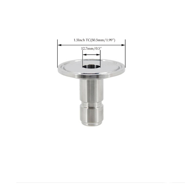 1.5-inch Tri-clamp 1/2-inch Male Quick Disconnect 3 1.5-inch tri-clamp male quick disconnect