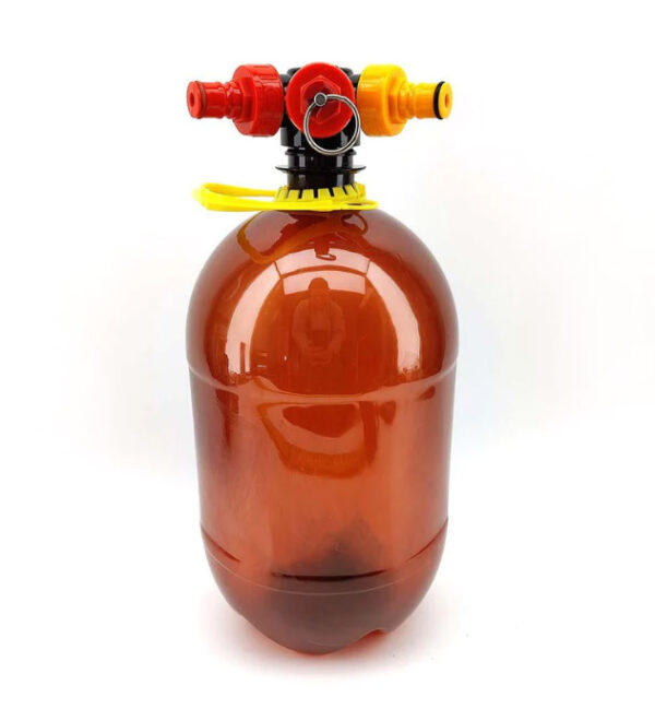 4L PCO38 PET Keg with Ball Lock Disconnect Tapping Head Kit