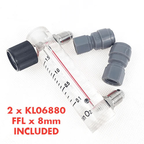 Oxygen flow meter 8mm (5/16) duotight FFL 4 Oxygen flow meter 8mm (5/16) duotight FFL