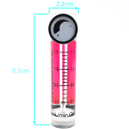 Oxygen flow meter 8mm (5/16) duotight FFL 5 Oxygen flow meter 8mm (5/16) duotight FFL