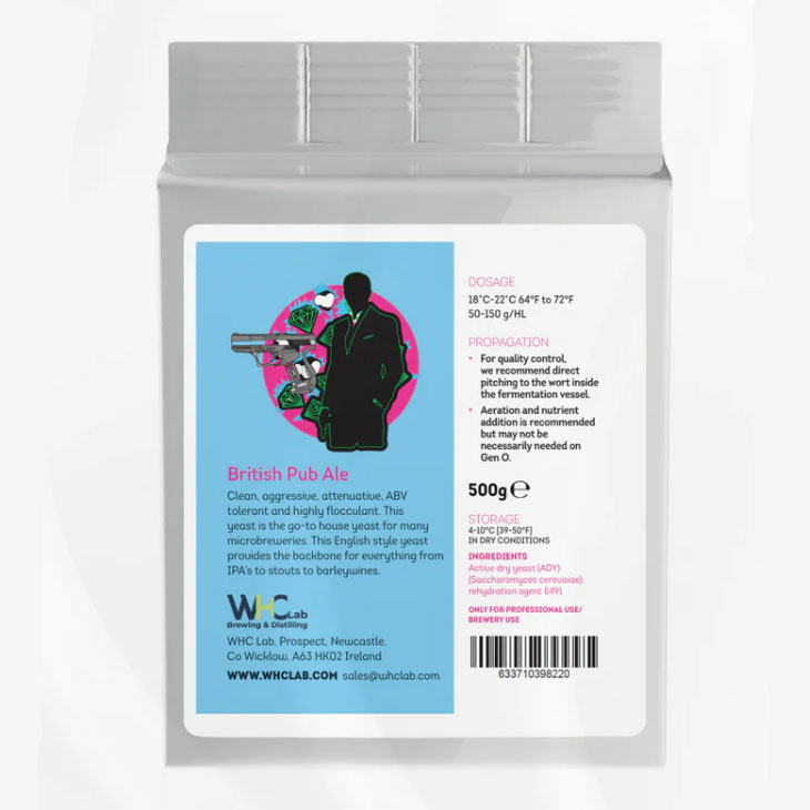 British Pub Ale - English House Yeast - WHC Lab 4 British pub ale WHC Lab 500g pack