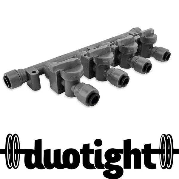 KL46237 duotight 8mm 4-way check valve manifold 3 KL46237 duotight 8mm 4-way check valve manifold