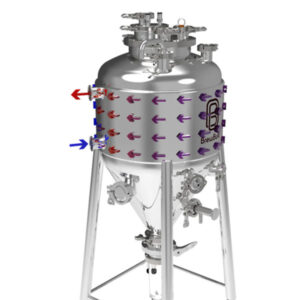26L BrewBuilt X3 - Jacketed Stainless Steel Conical Unitank Fermenter Kit (7gal) 7 KL37211 26L Brewbuilt x3 Uni Conical Fermenter