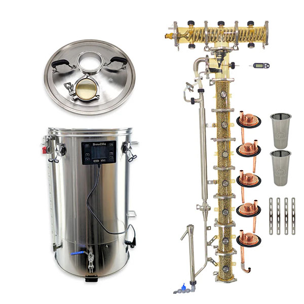 3' PolyPhoenix 7 Azeo / Bubbler Plates / Gin Basket Distillation Mega Kit 6 PolyPhoenix 7 Azeo Distillation Mega Kit
