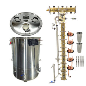 3' PolyPhoenix 7 Azeo / Bubbler Plates / Gin Basket Distillation Mega Kit 11 PolyPhoenix 7 Azeo Distillation Mega Kit